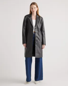 100% Leather Trench Coat