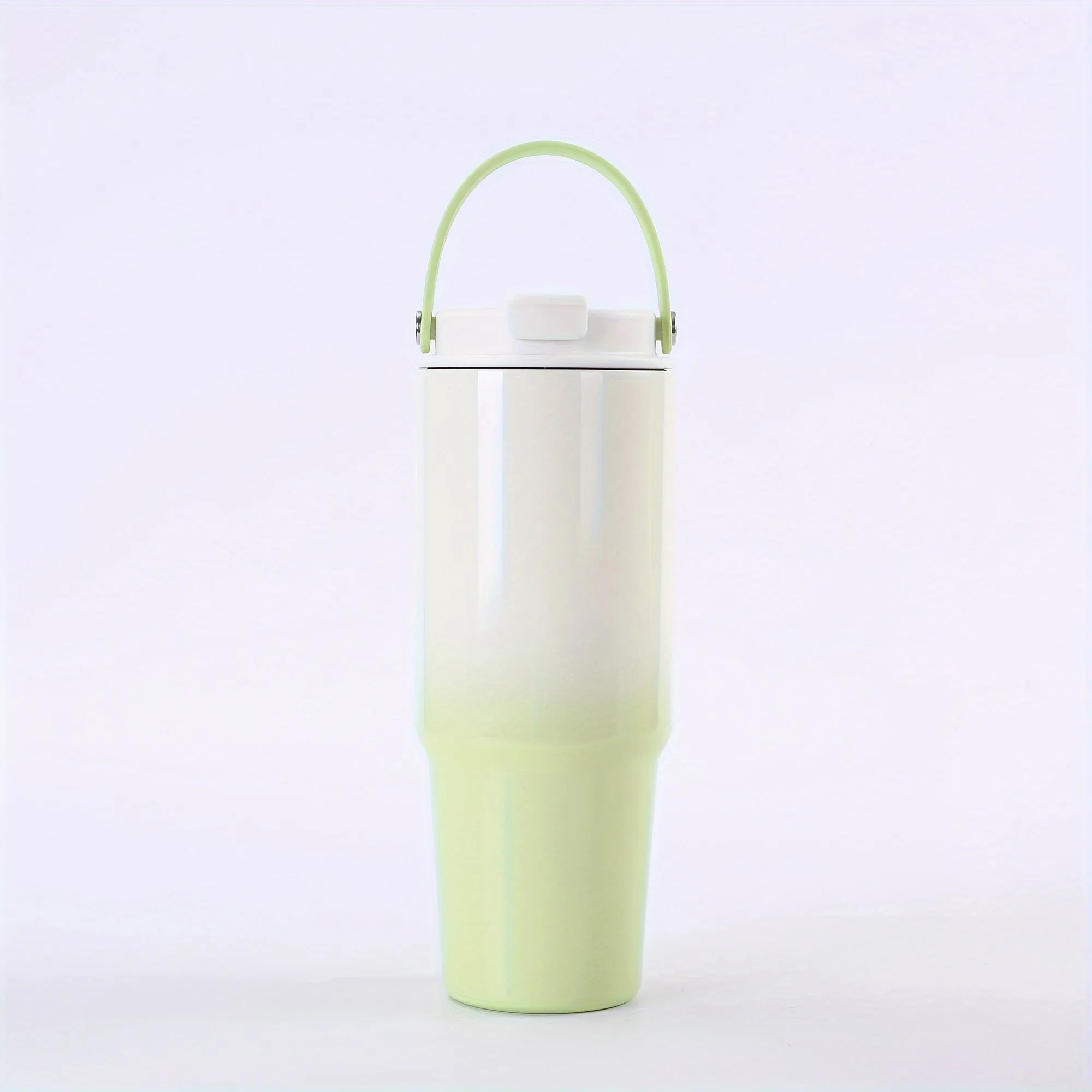 17oz/500ml, Gradient Stainless Steel Insulated Tumbler, 304 High-Capacity Outdoor Travel Cup With Handle, Portable Vehicle Thermal Mug, Aesthetic Large Water Bottle