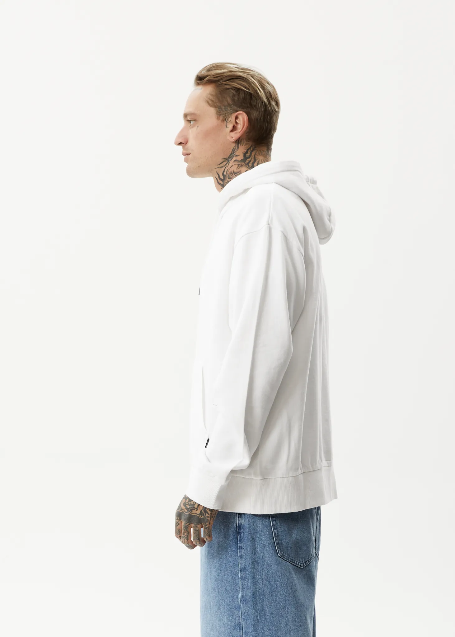 AFENDS Mens Credits - Hoodie - White