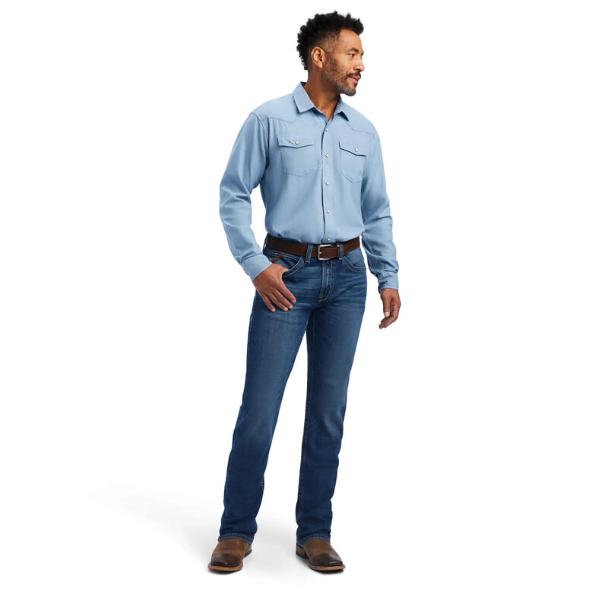 ARIAT MEN'S M2 TRADITIONAL RELAXED CUTLER BOOT CUT JEANS - 10041100