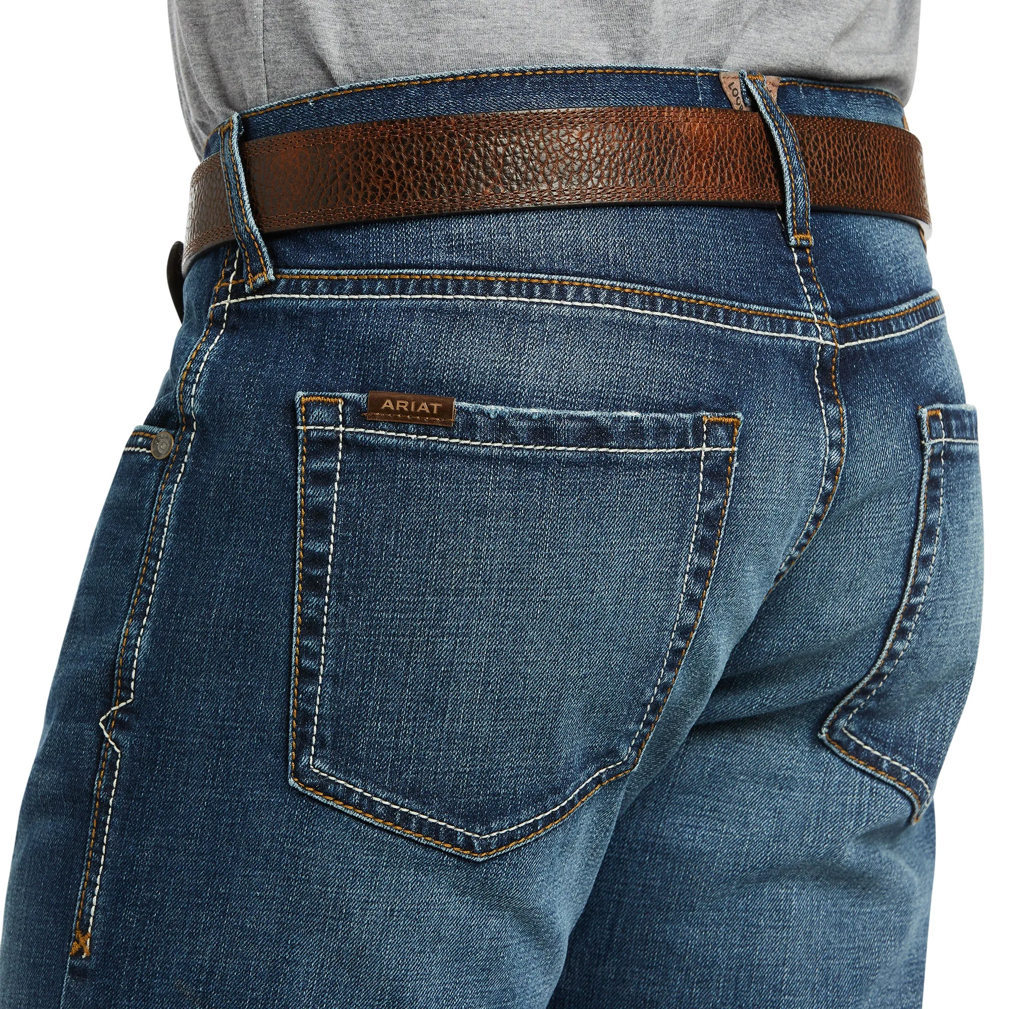ARIAT MEN'S M5 STRETCH MADERA STACKABLE STRAIGHT LEG JEAN - 10040124