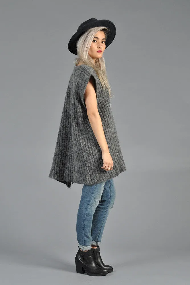 Avant Garde Asymmetric Mohair Sweater
