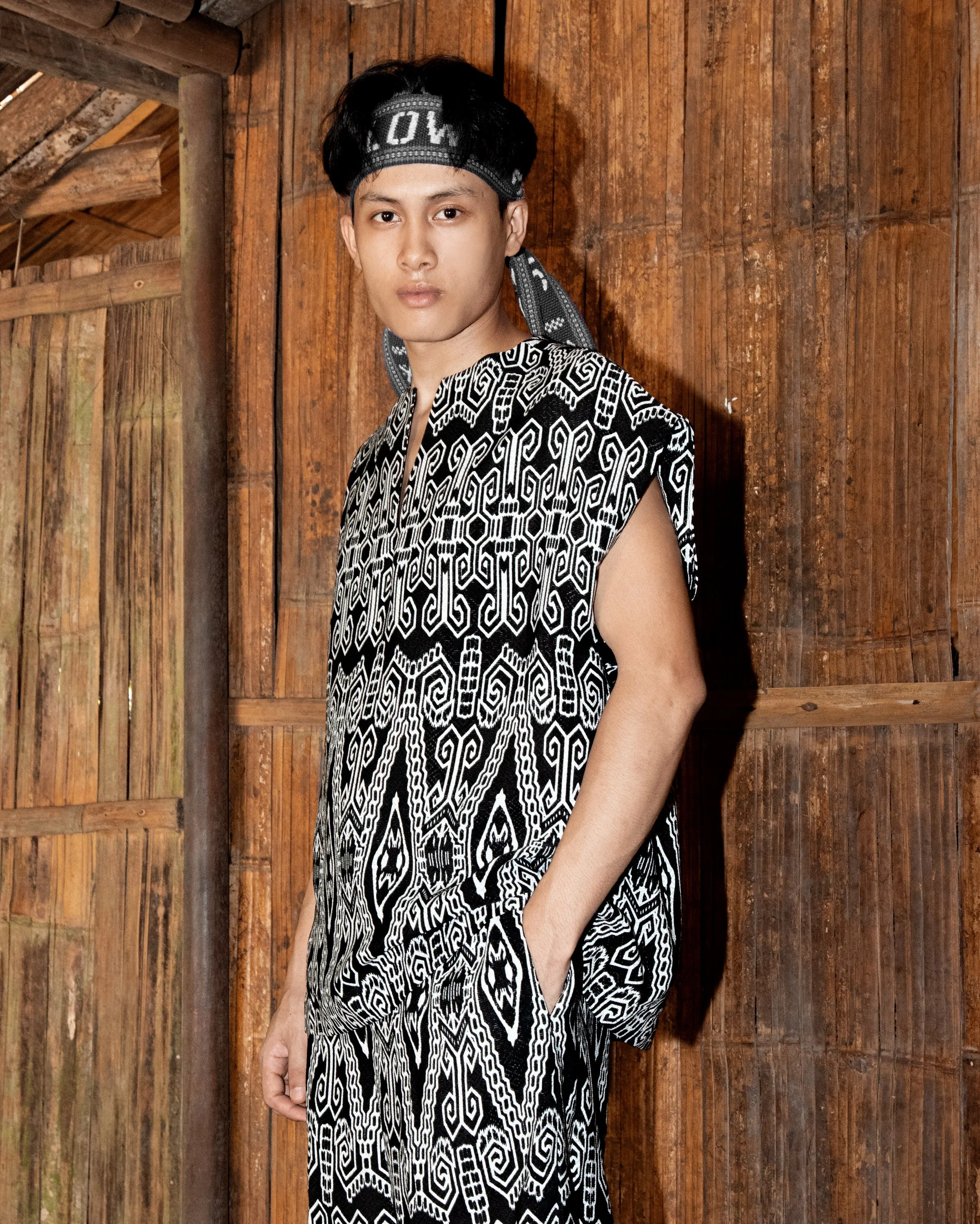 Baju Bujang Pua Kumbu (Black)