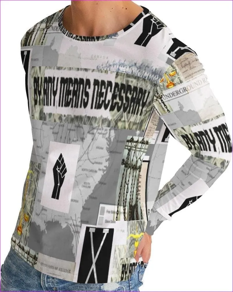 B.A.M.N - By Any Means Necessary Clothing 2 Men's Long Sleeve Tee