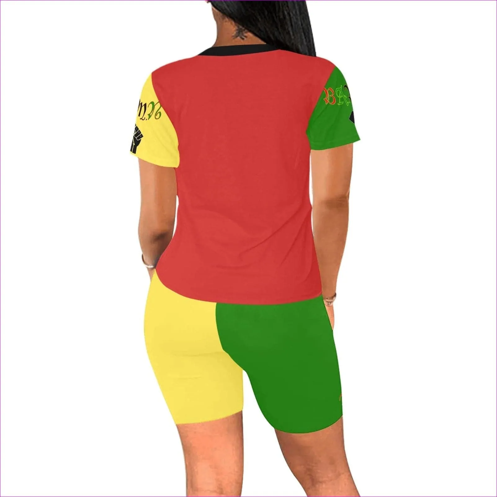 B.A.M.N - By Any Means Necessary Womens Yoga Short Set