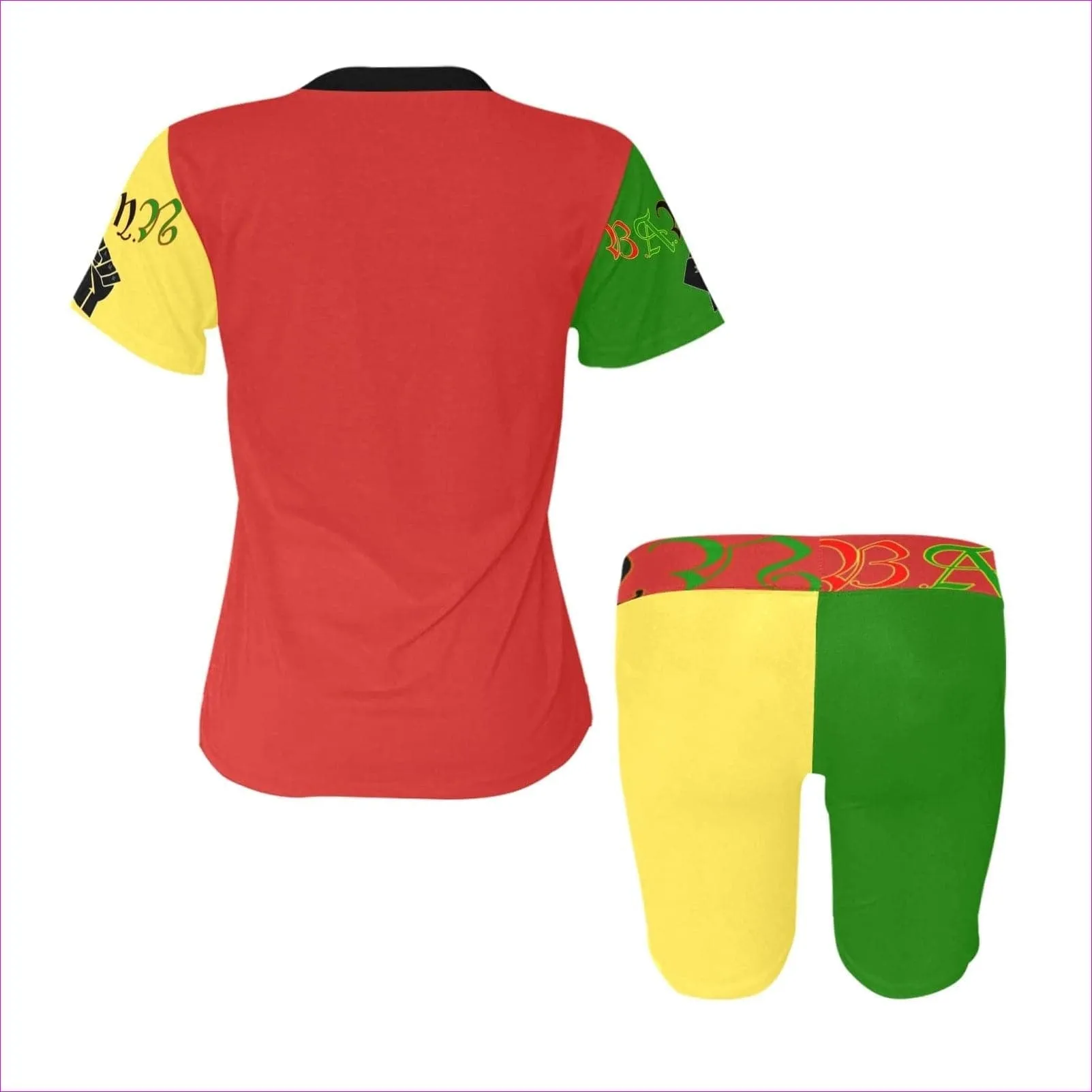 B.A.M.N - By Any Means Necessary Womens Yoga Short Set