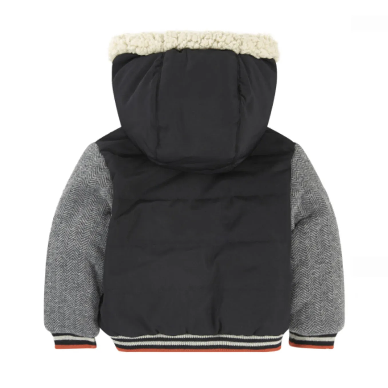 Bi-material Parka   Mittens