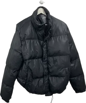 boohooMan Puffer Jacket In Black UK L