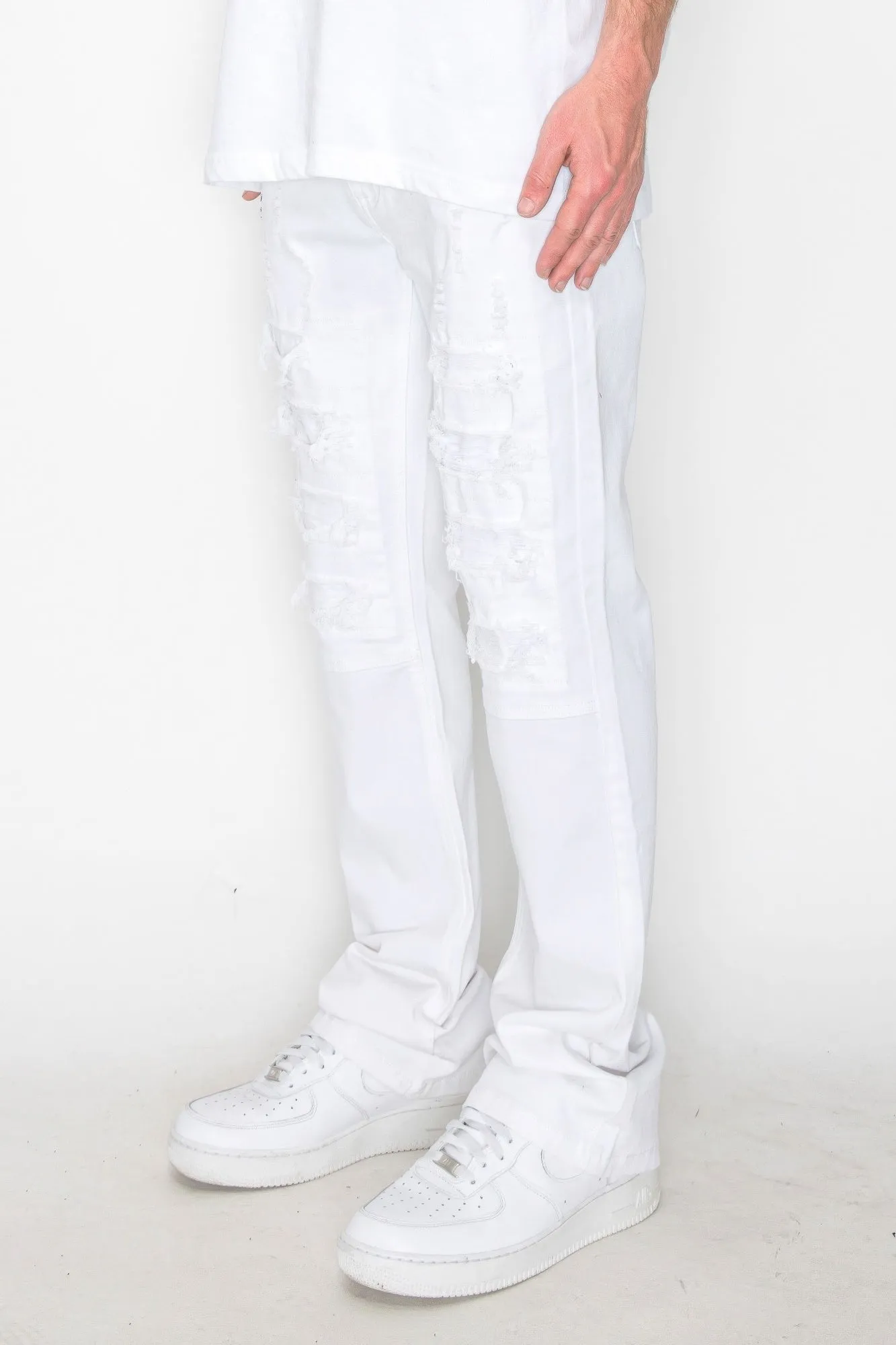 Bootcut Rip & Repair Mens Colored Jeans