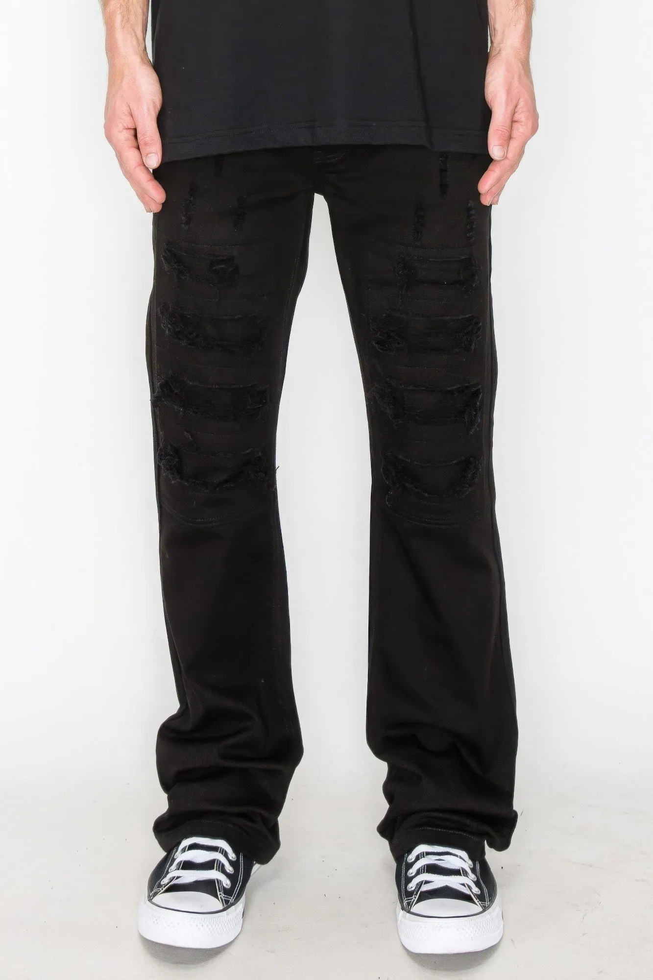 Bootcut Rip & Repair Mens Colored Jeans