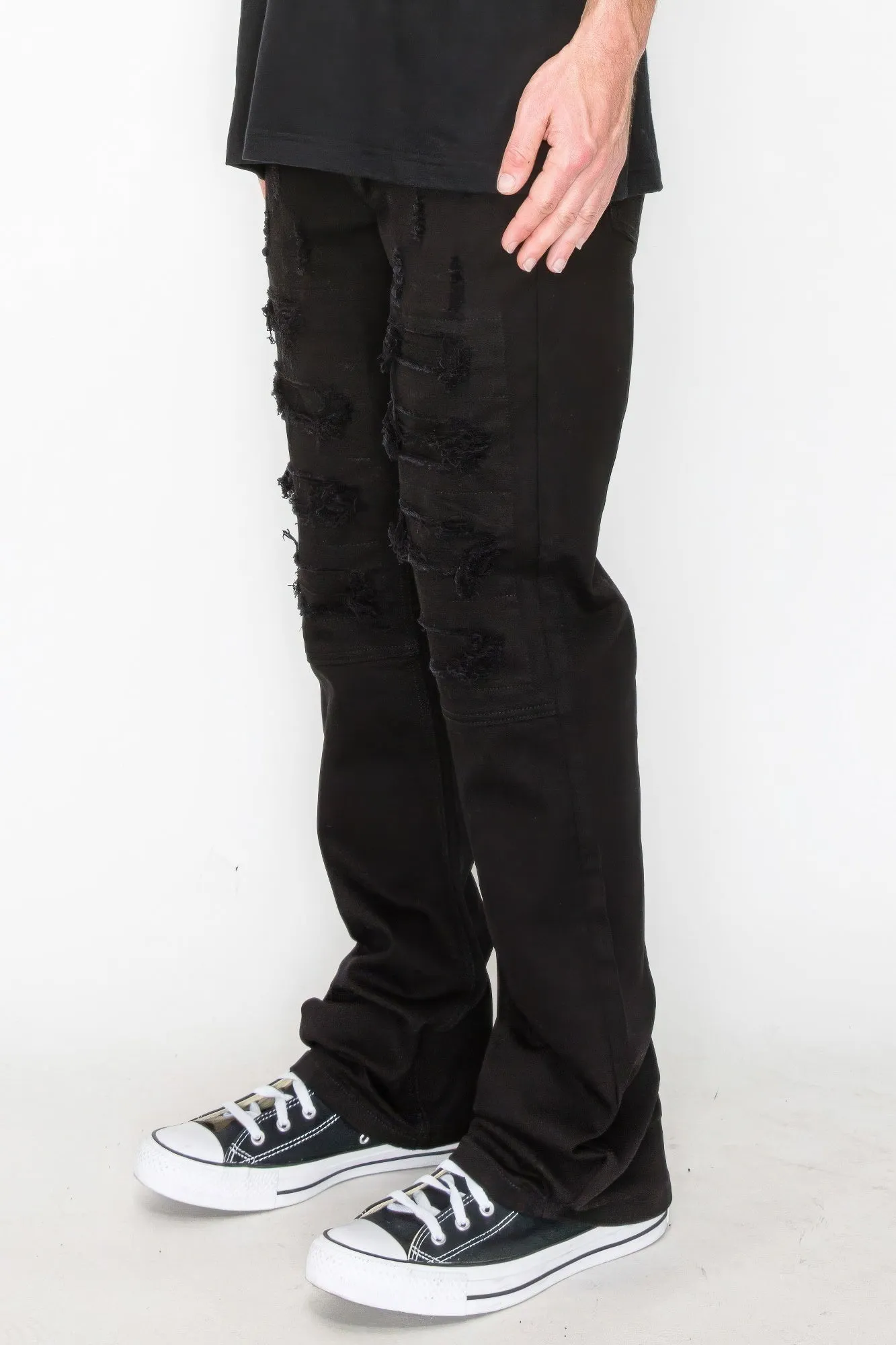 Bootcut Rip & Repair Mens Colored Jeans