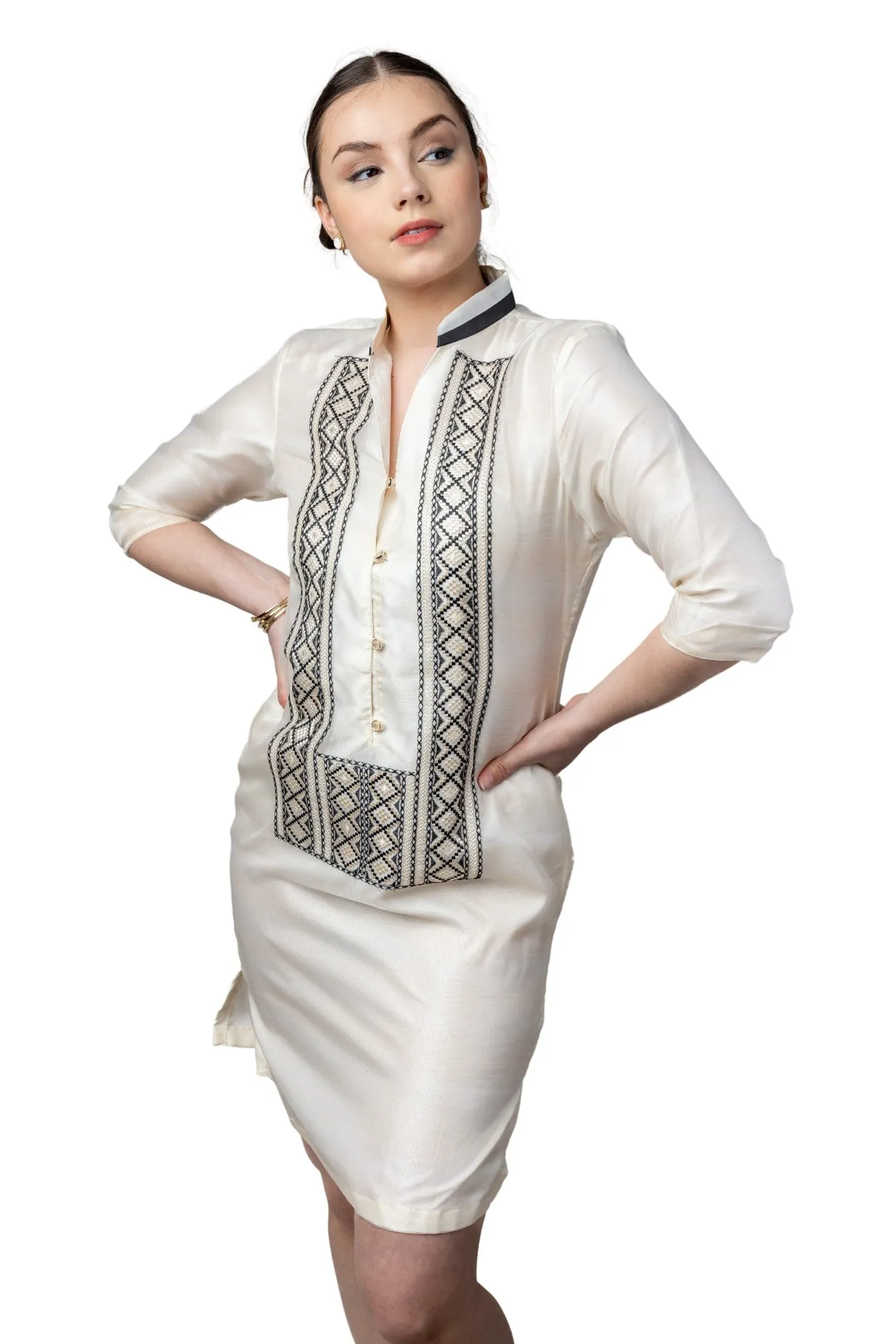 CB04 - Couple's Barong - Matching Barong Tagalog & Filipiniana (Items Sold Separately)