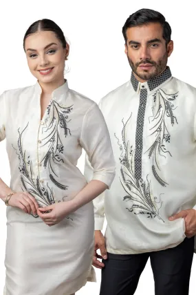 CB05 - Couple's Barong - Matching Barong Tagalog & Filipiniana (Items Sold Separately)