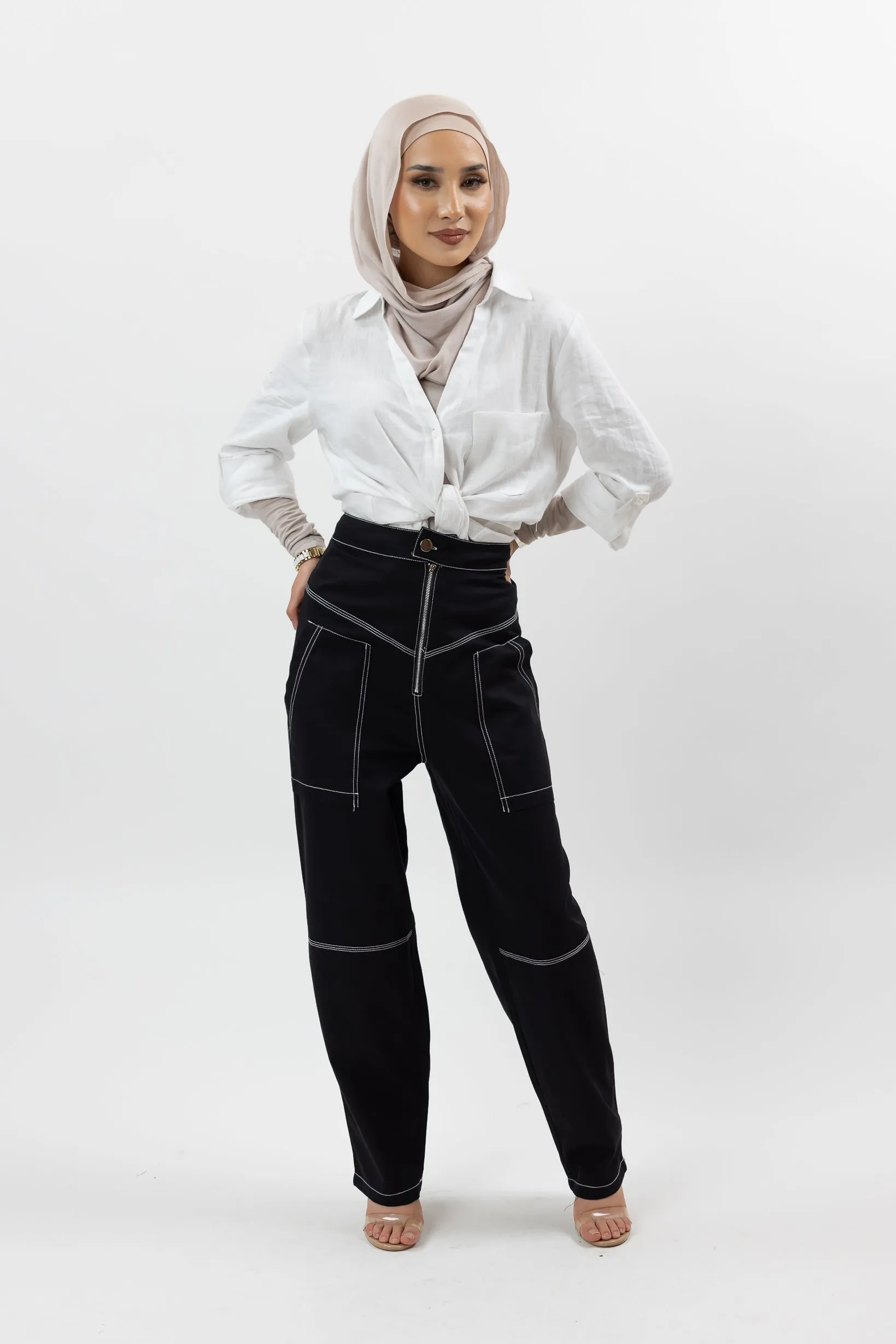 Delta Zip Front Pants