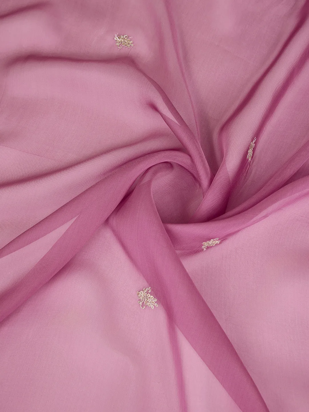 Embroidered Unstitched Kurta & Trouser With Dupatta