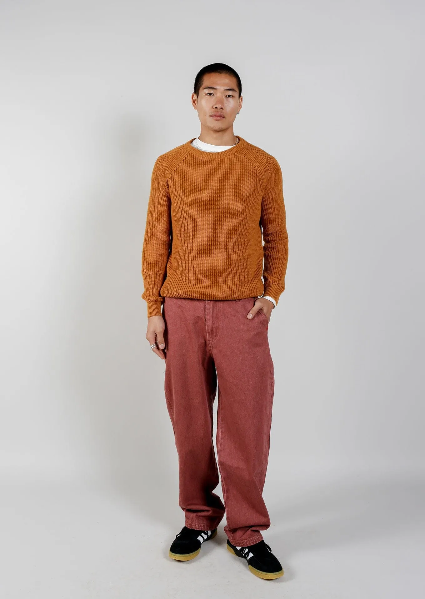 Fog Unisex Organic Cotton Jumper | Orange