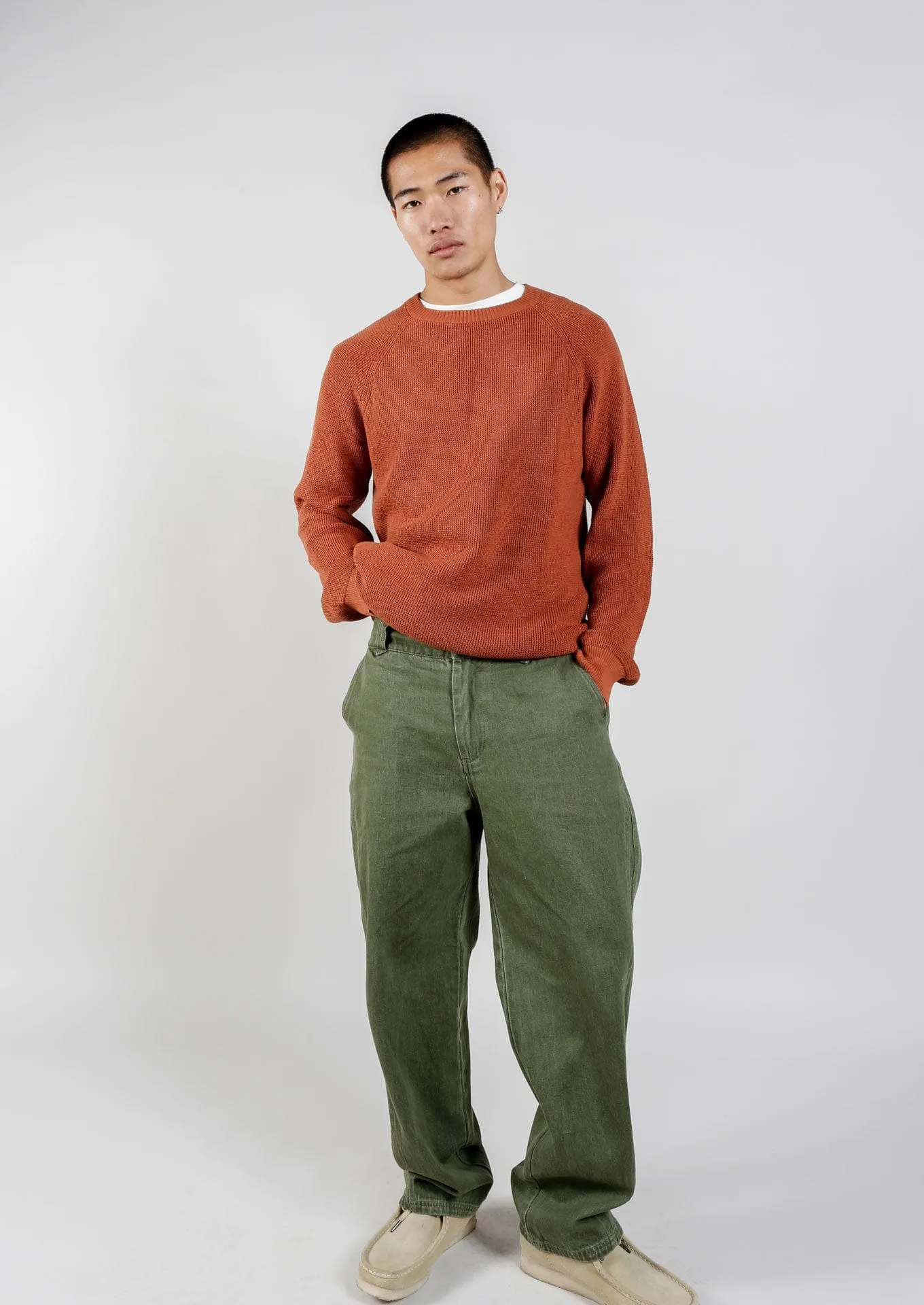 Fog Unisex Organic Cotton Jumper | Orange
