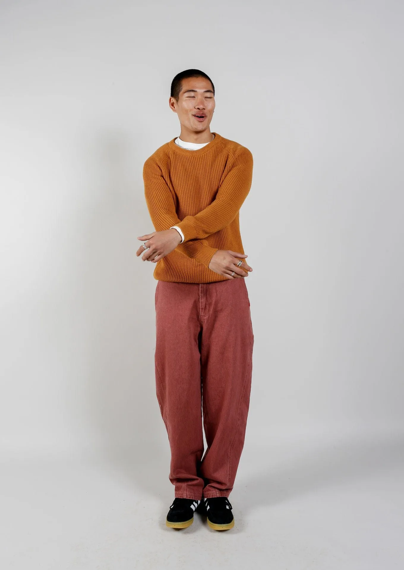 Fog Unisex Organic Cotton Jumper | Orange