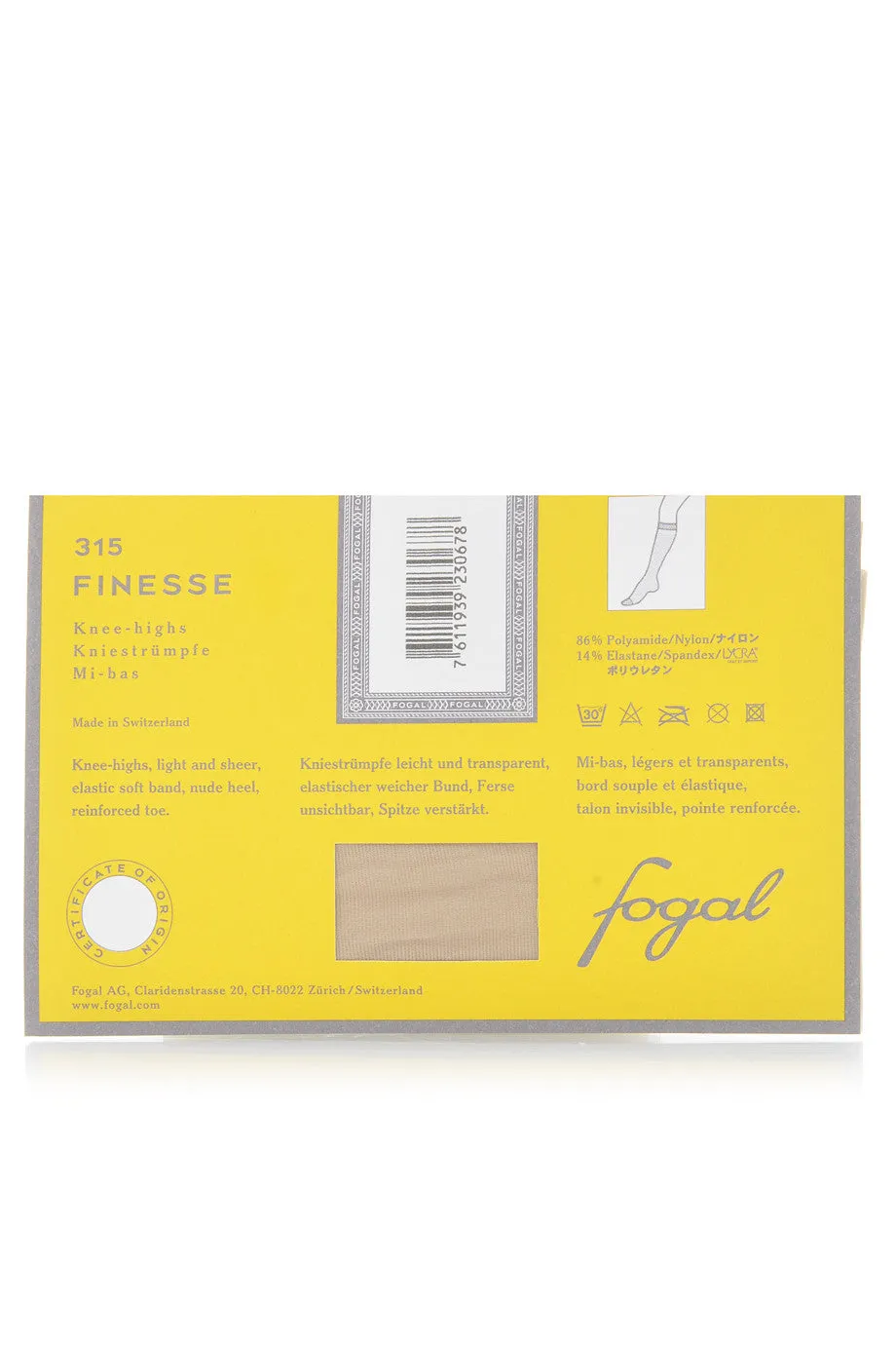 FOGAL 315 FINESSE Knee Highs Light and Sheer 107 Blossom
