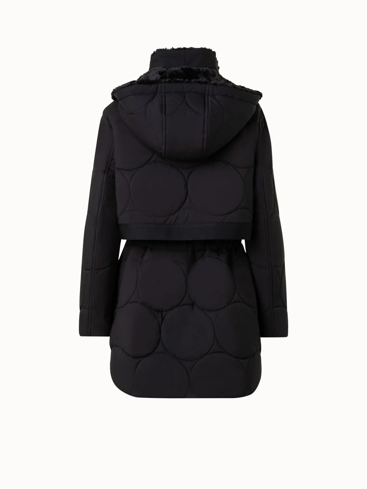 Gesteppter Parka mit abnehmbarer Kapuze