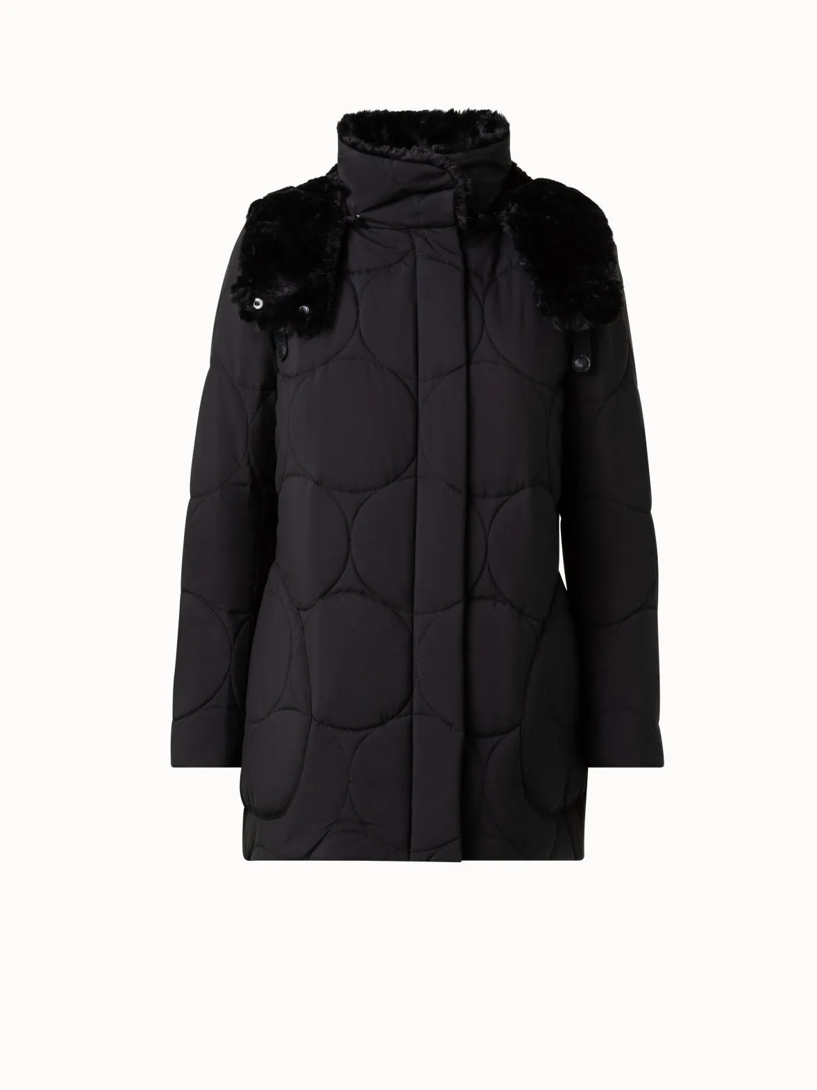 Gesteppter Parka mit abnehmbarer Kapuze