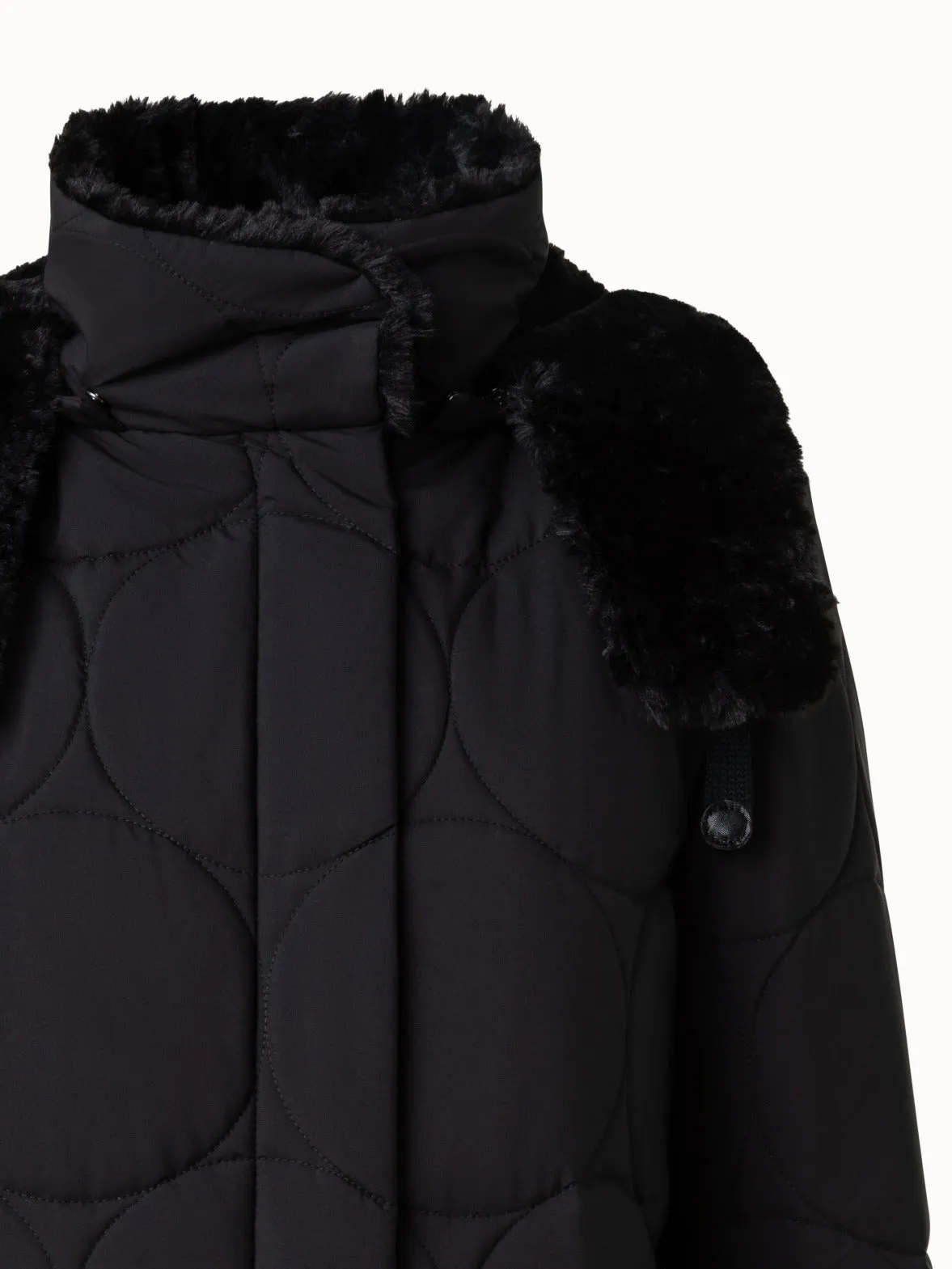 Gesteppter Parka mit abnehmbarer Kapuze