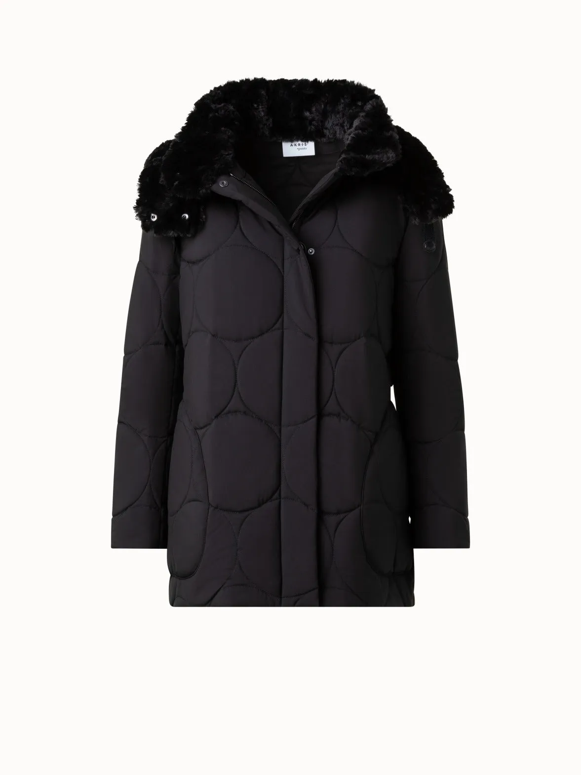 Gesteppter Parka mit abnehmbarer Kapuze