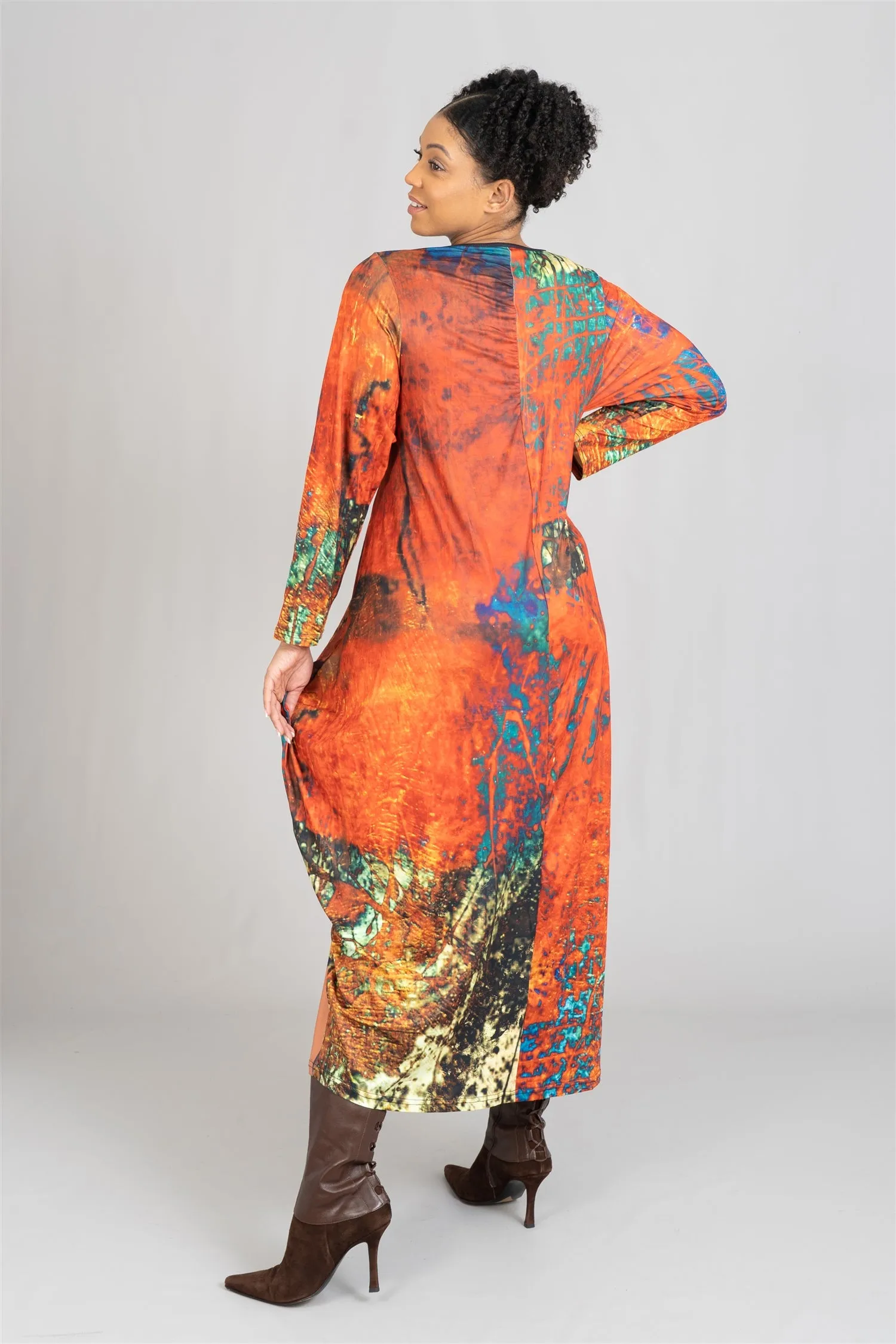 KaraChic CHH22113 Knit Maxi Dress