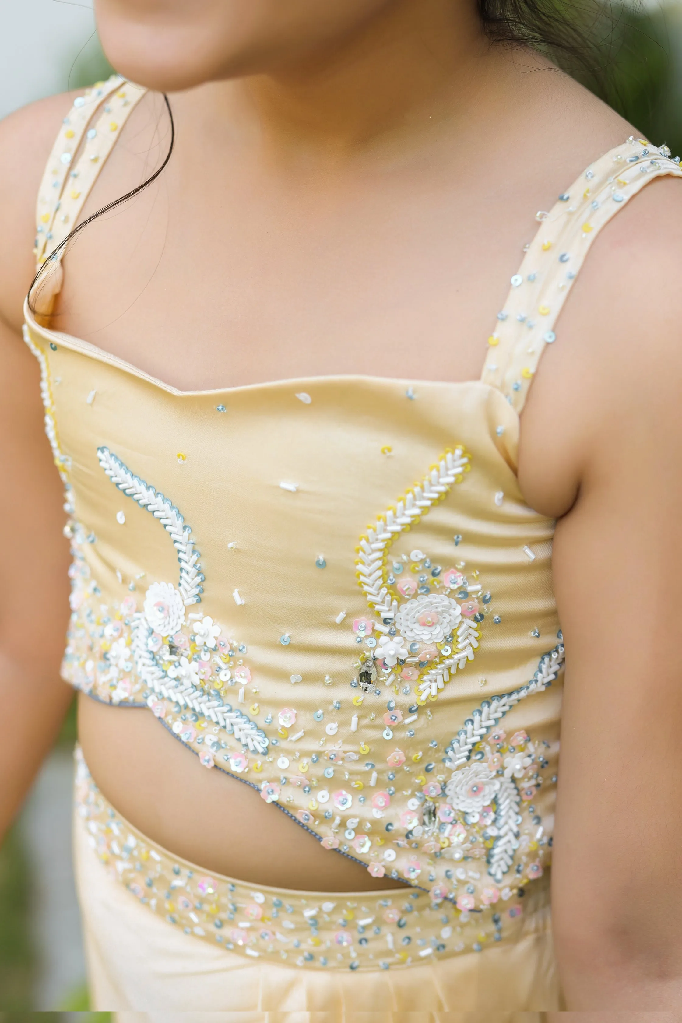 Khursheed- Organic German Satin Dress For Girls
