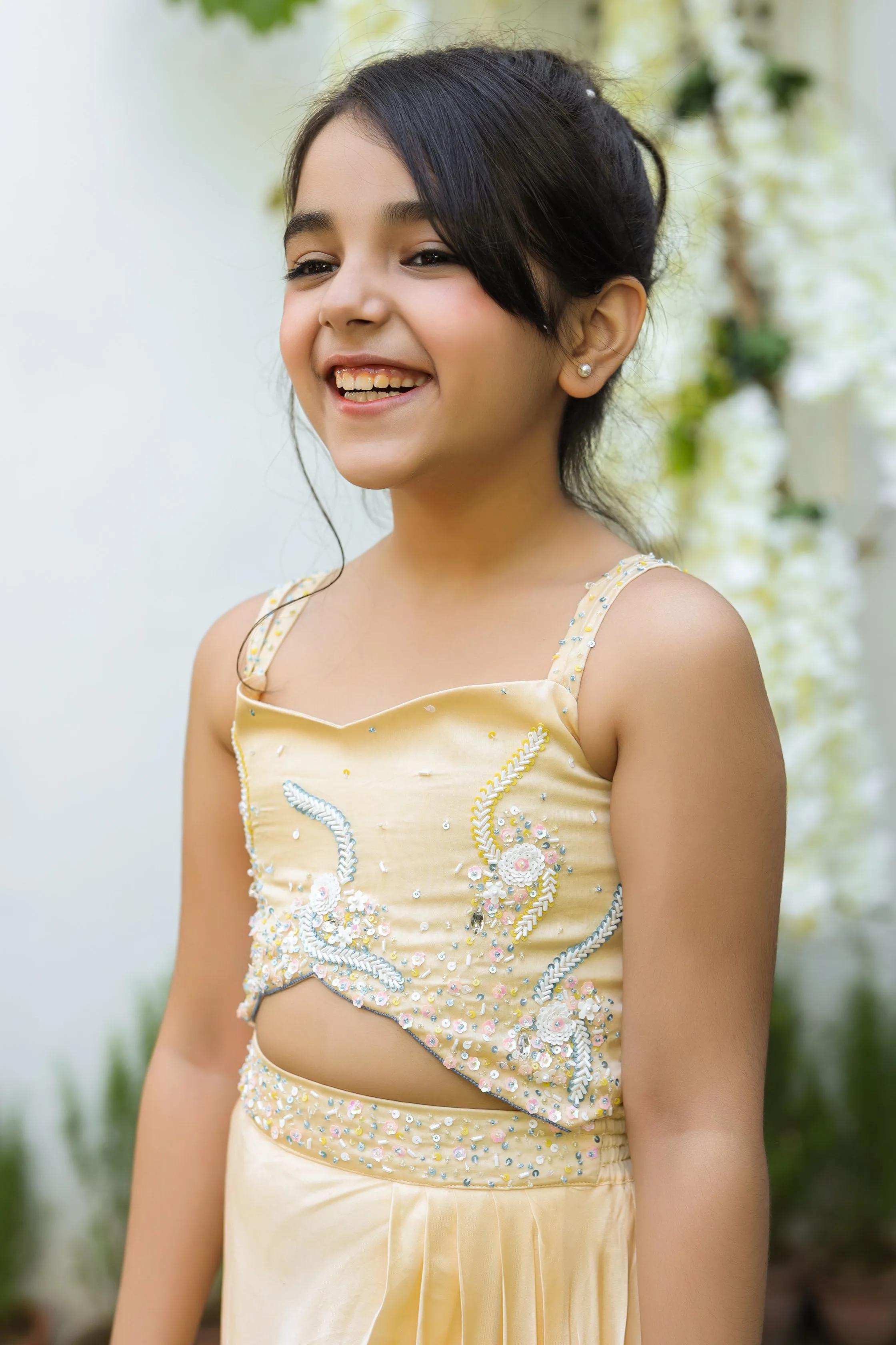 Khursheed- Organic German Satin Dress For Girls