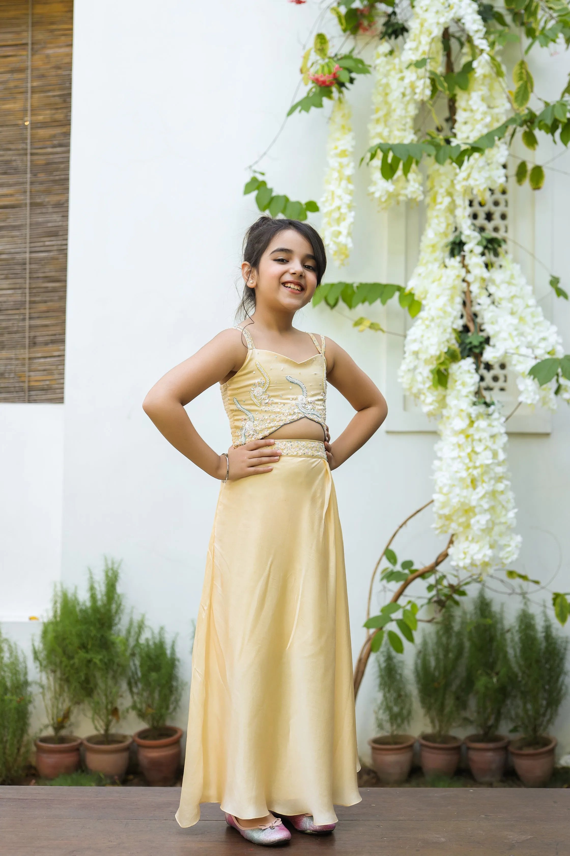 Khursheed- Organic German Satin Dress For Girls