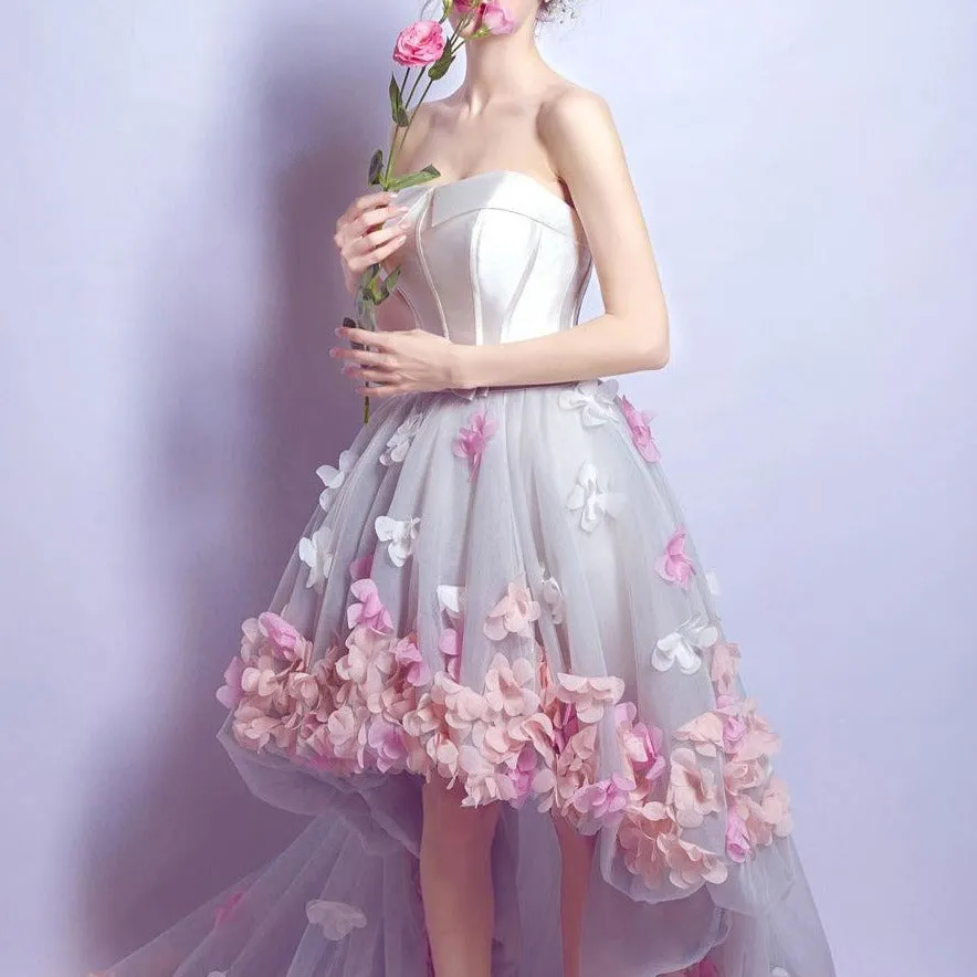 KittenAlarm - Armina Strapless Floral Dress