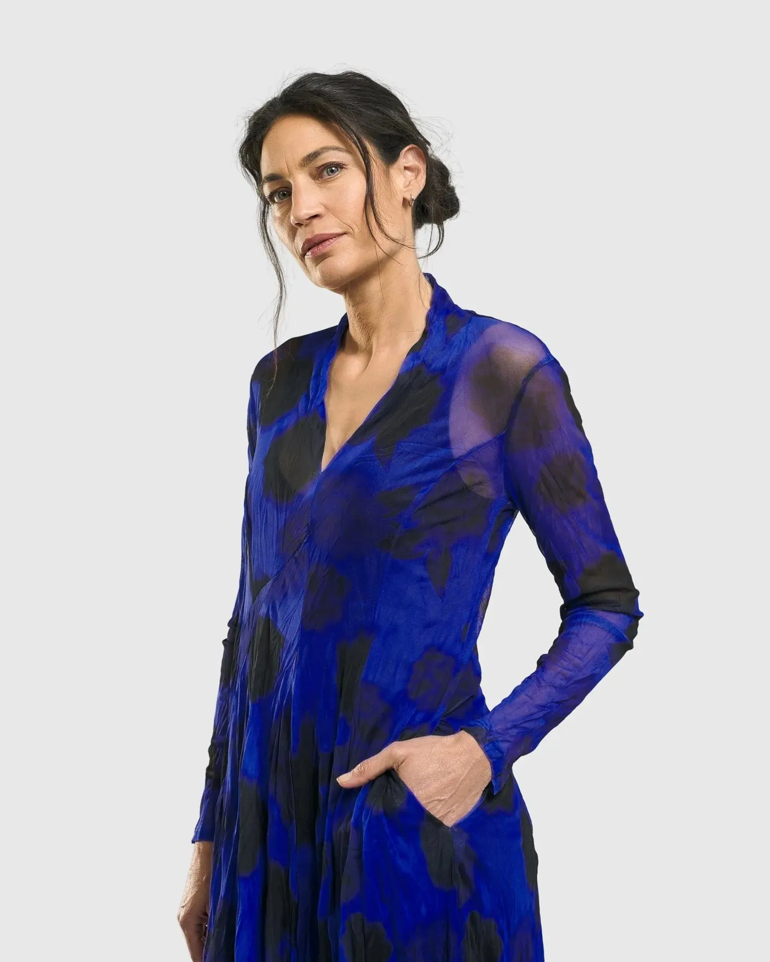 Ladybug A-Line Dress, Royal