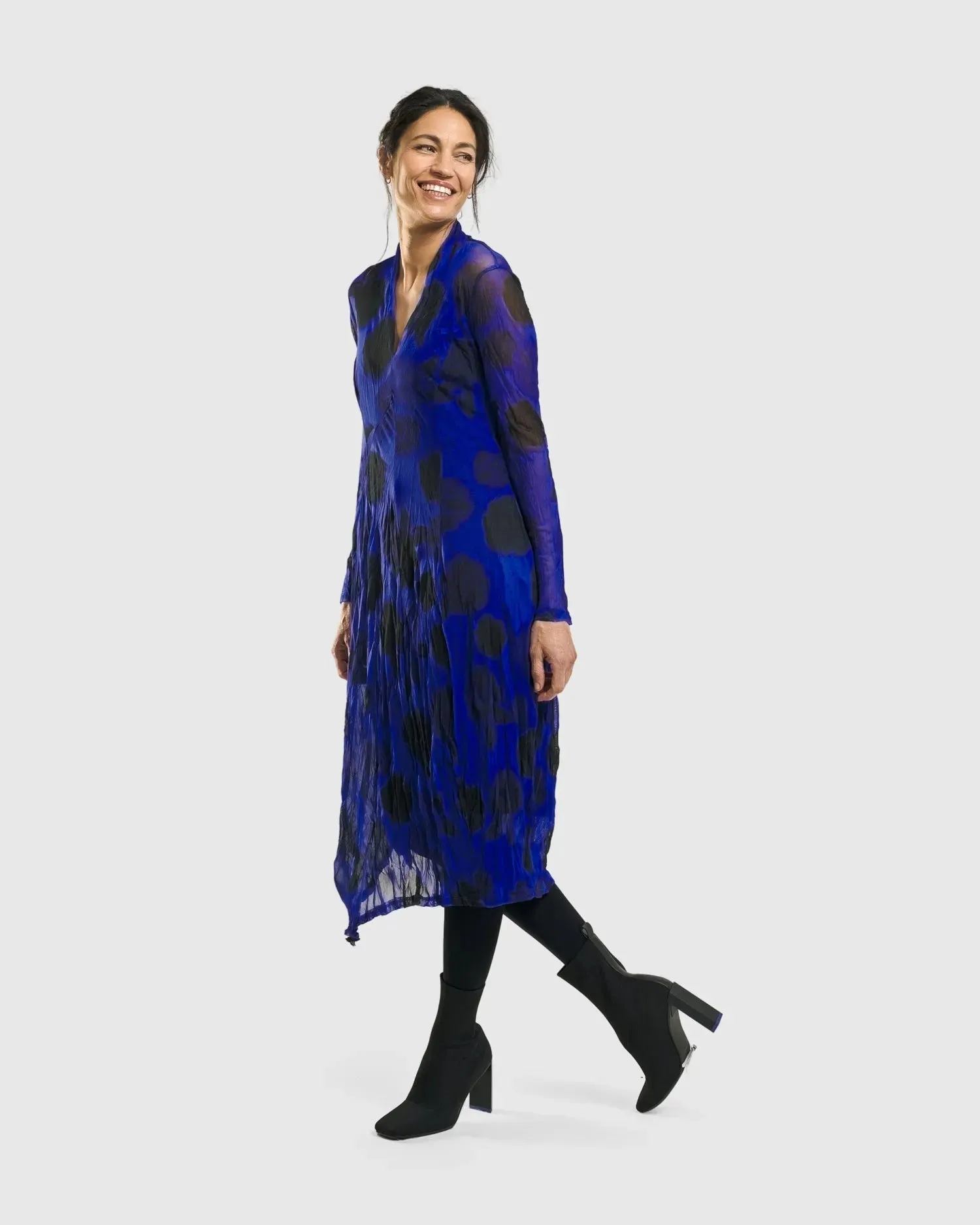 Ladybug A-Line Dress, Royal