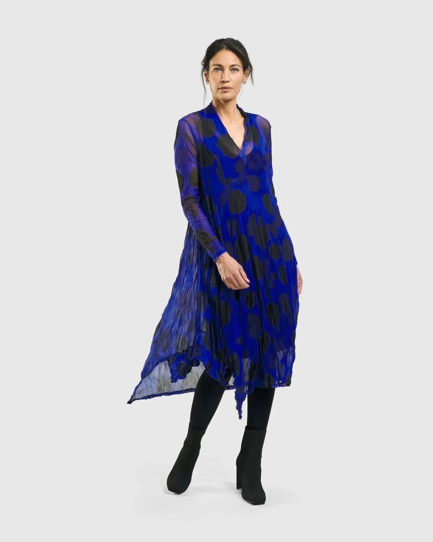 Ladybug A-Line Dress, Royal