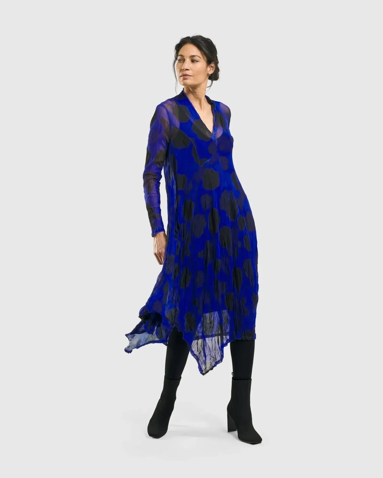 Ladybug A-Line Dress, Royal