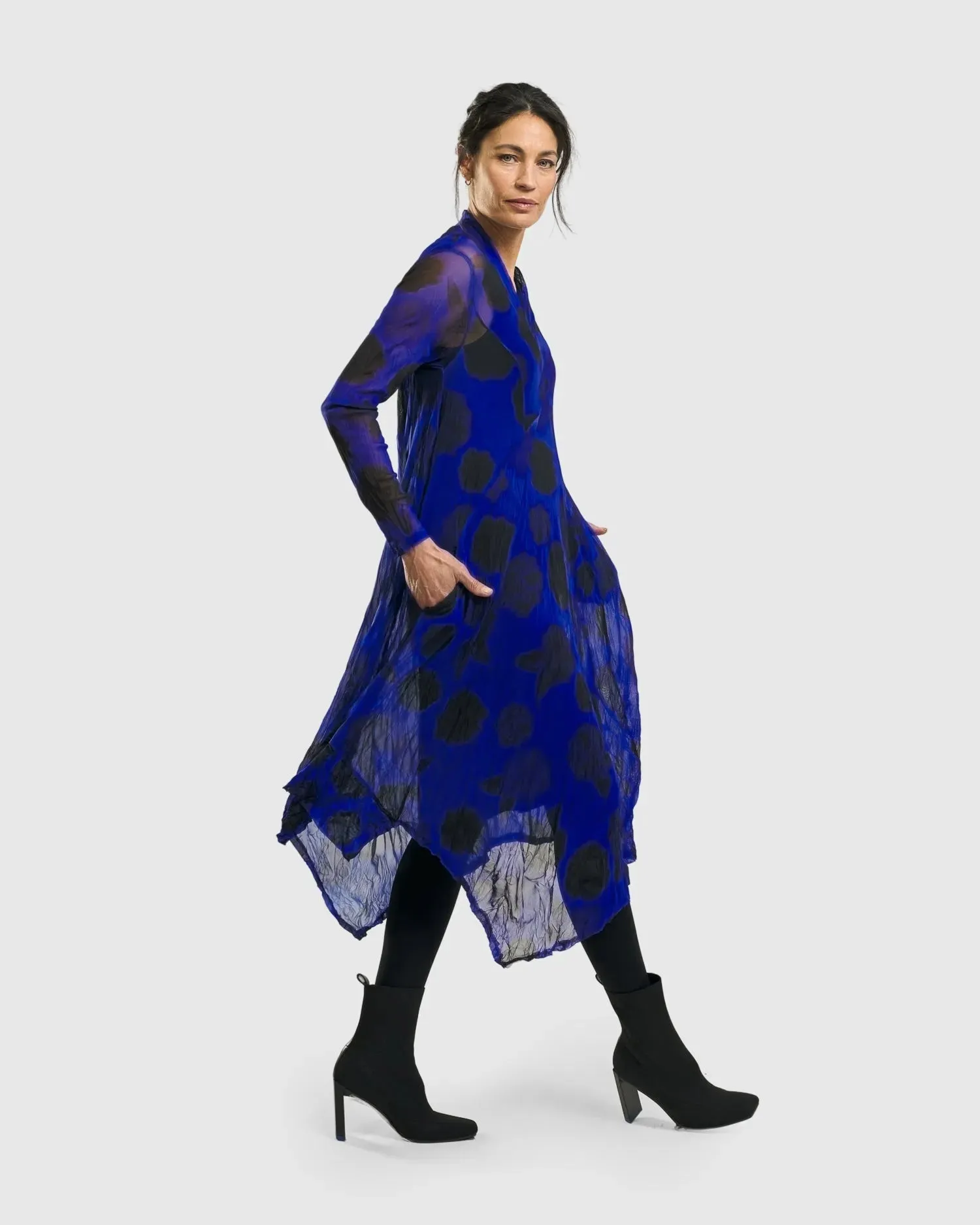Ladybug A-Line Dress, Royal