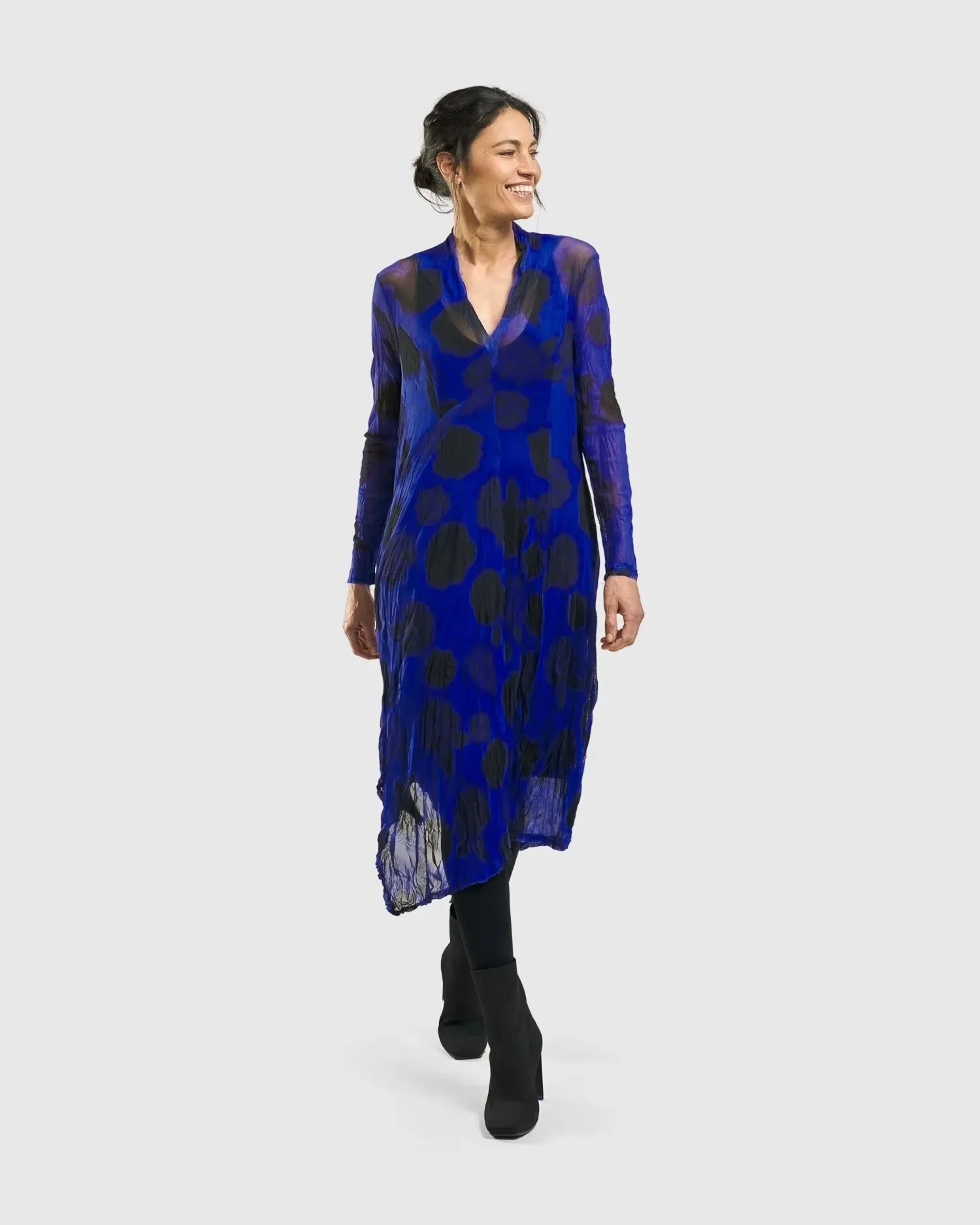 Ladybug A-Line Dress, Royal