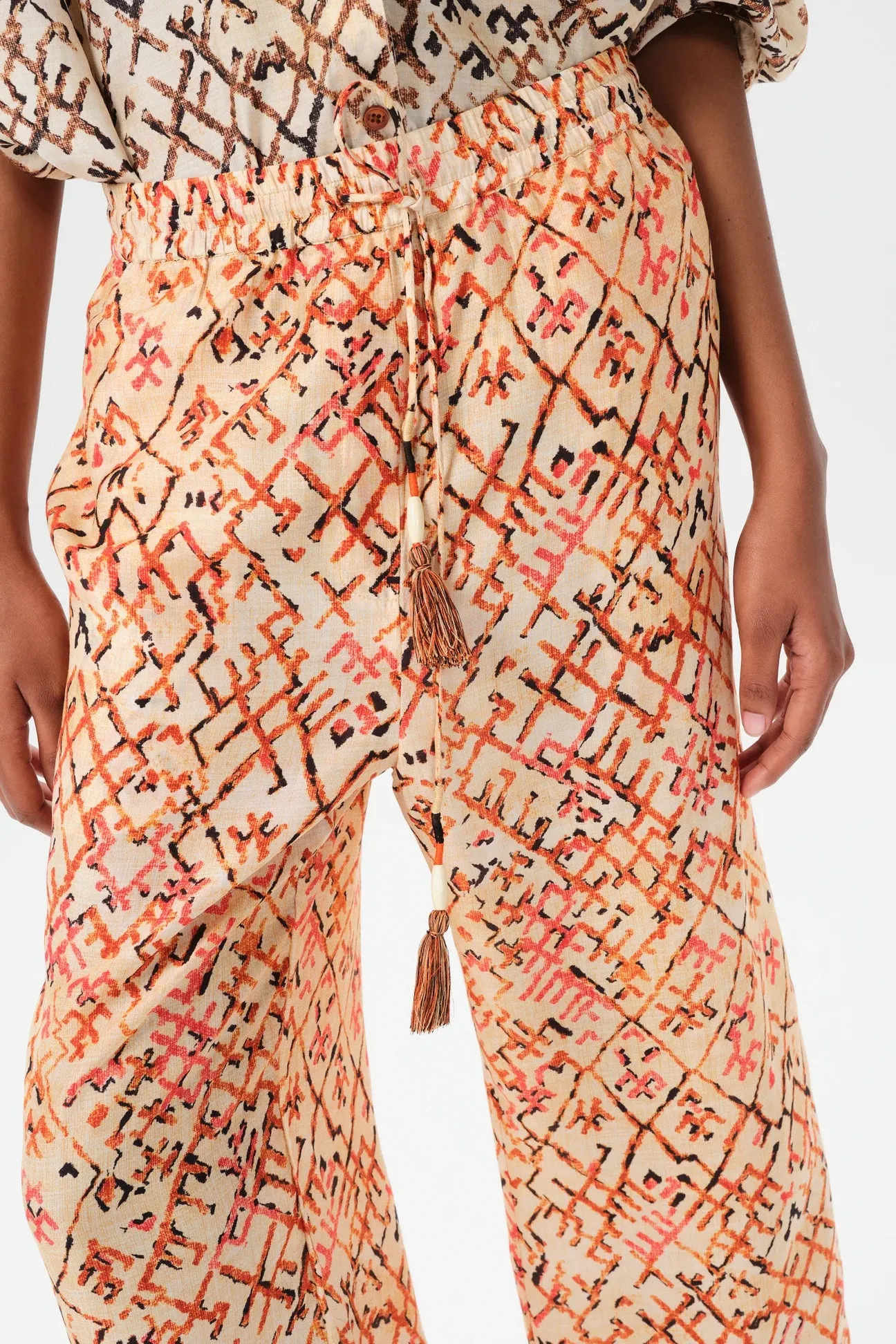 LAFINUR AFRICA PANTS - ETHNIC BRICK