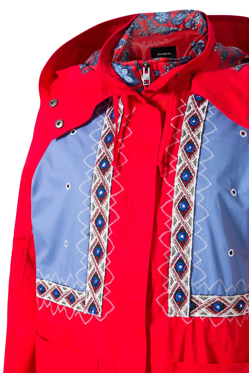 Lena Gilet Effect Parka Jacket Desigual Style 19SWEW97