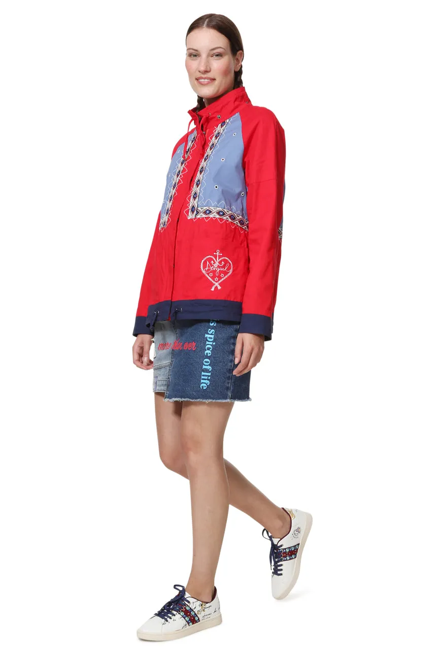 Lena Gilet Effect Parka Jacket Desigual Style 19SWEW97