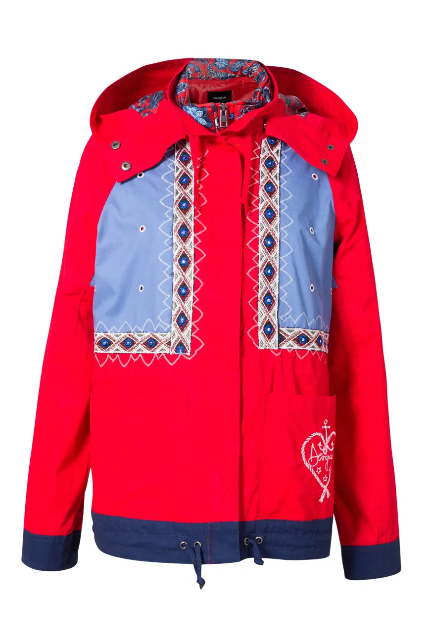 Lena Gilet Effect Parka Jacket Desigual Style 19SWEW97