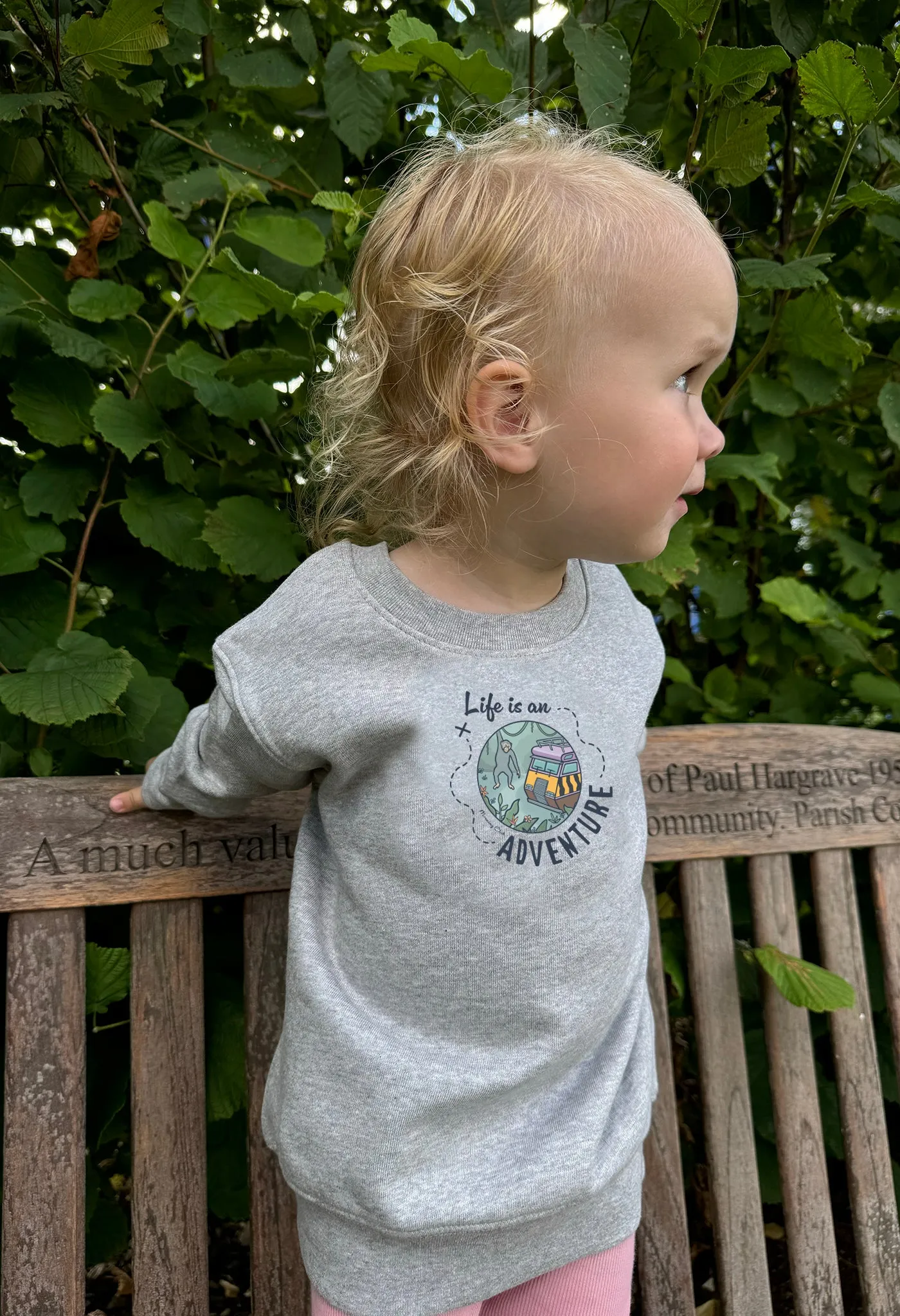 Life Is An Adventure Organic Cotton Childrens Sweatshirt