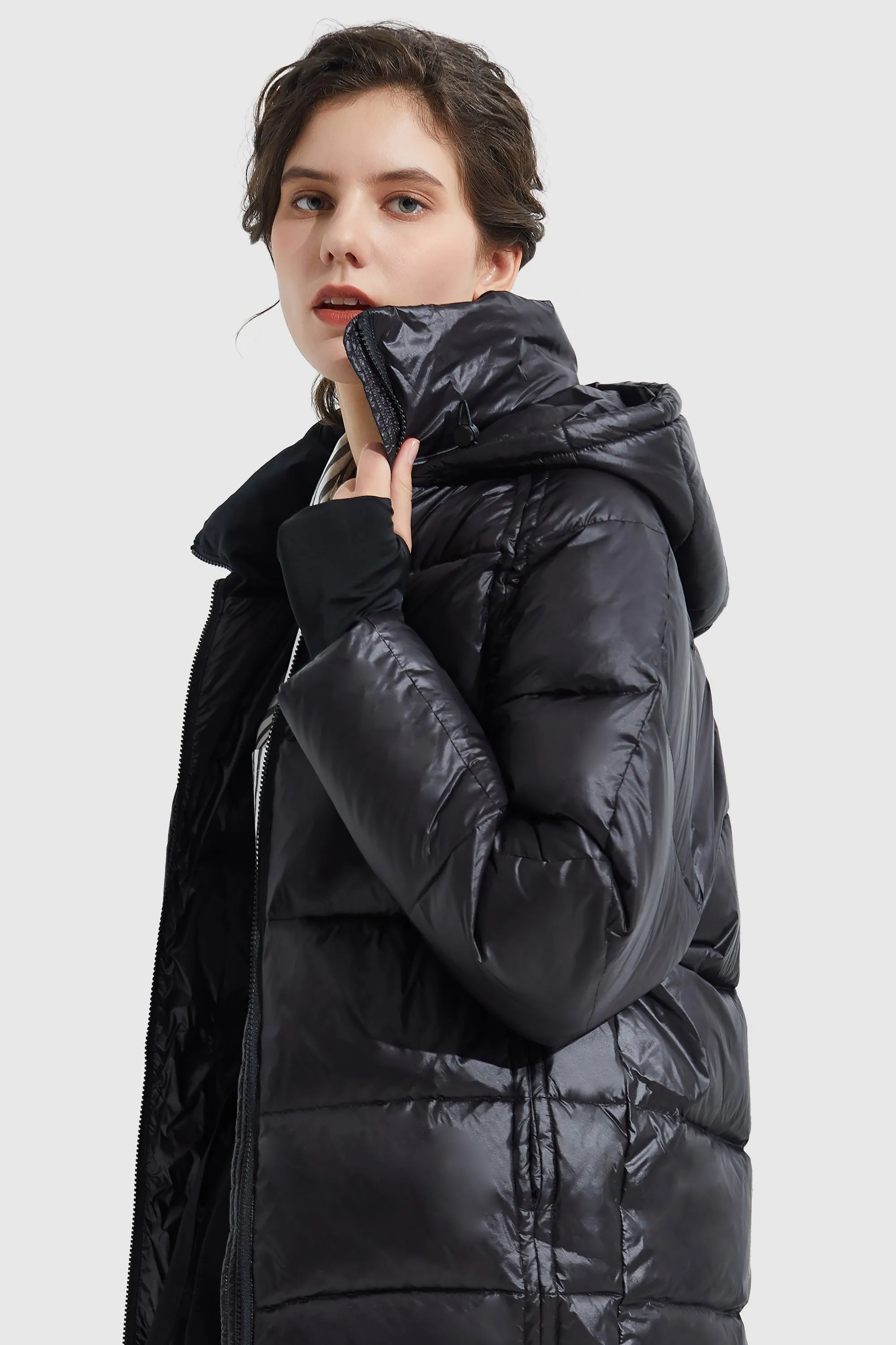 Light Cropped Bubble Puffer Jacket