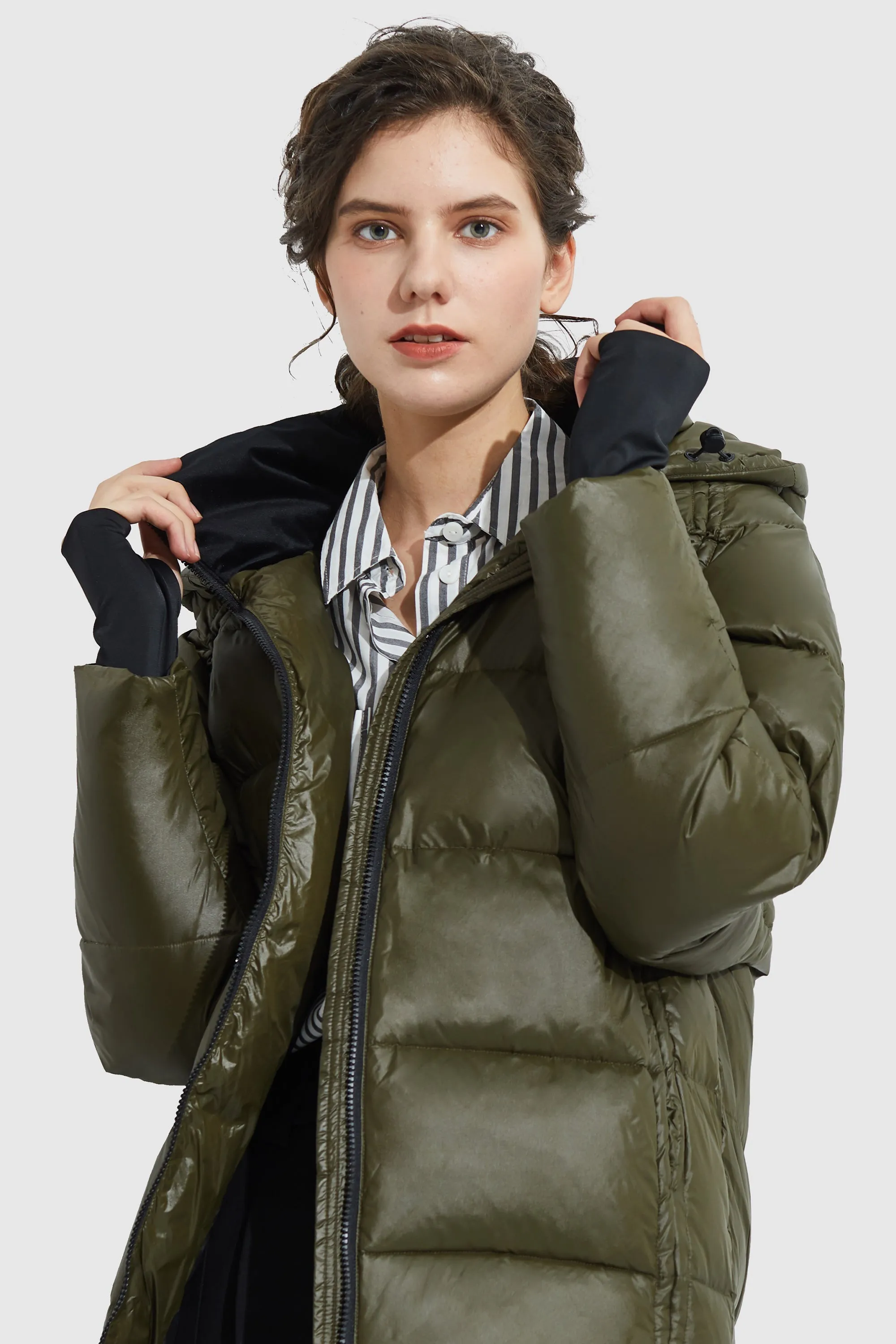 Light Cropped Bubble Puffer Jacket