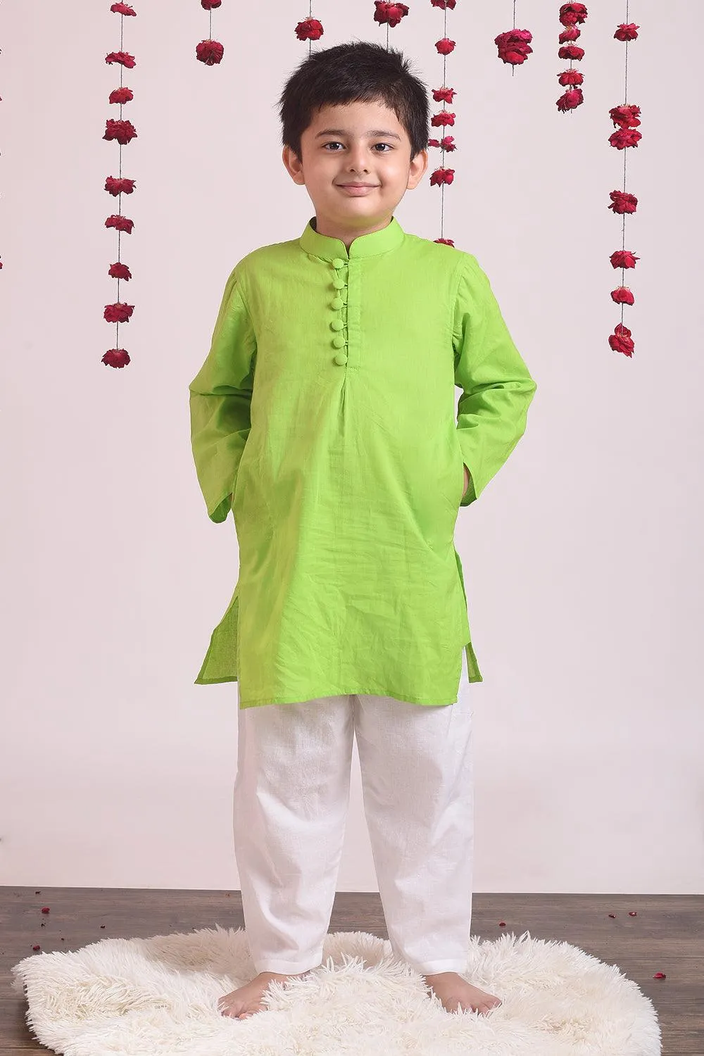 Lime Kurta Set