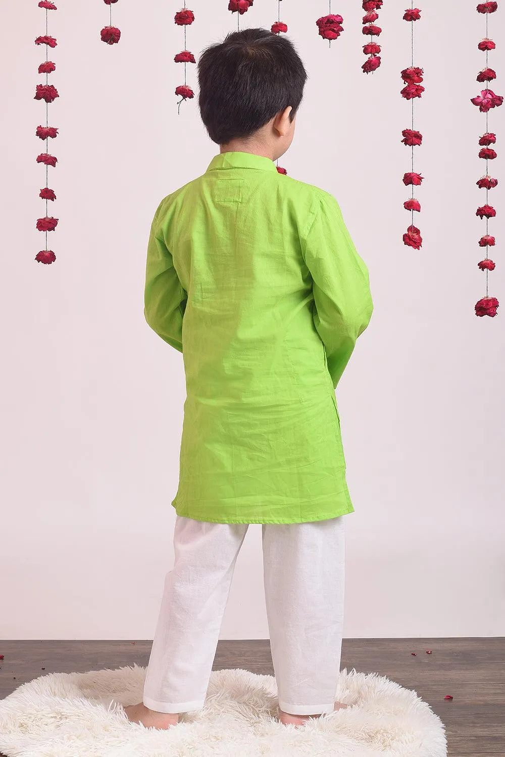 Lime Kurta Set