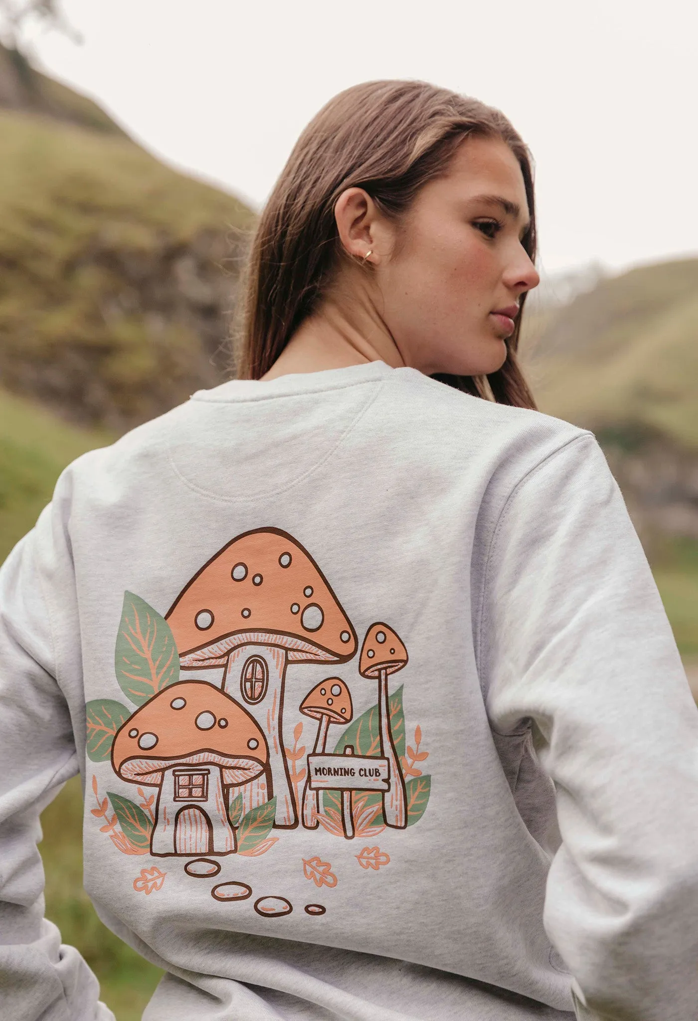 Mushroom House Organic Cotton Sweatshirt