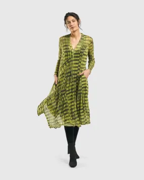 Nirvana A-Line Dress, Yellow