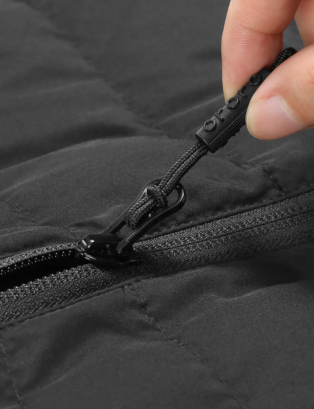 (Open-box) Men's Heated Lightweight Down Vest - Black with B19G Battery